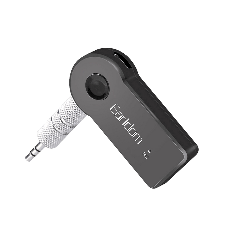 Earldom ET-M6 black wireless audio receiver with 3.5mm AUX plug