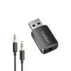 Earldom Bluetooth 5.3 Audio Receiver – Dual Output (USB + 3.5mm AUX), Hands-Free Calling for Car, PC & Home Stereo