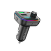Earldom Bluetooth 5.4 FM Transmitter – QC3.0 + PD Fast Charging, 65W Total, 2 USB Ports, Hands-Free Calling for Car
