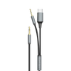 Earldom 2-in-1 3.5mm to USB-C Audio Cable – 1.2M, Aluminum Alloy + Braided, for Android, iPhone 16/17, Laptops