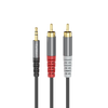 Earldom 3.5mm to Video/Audio Cable – 1.5M, Pure Copper, Gold-Plated, for Cameras, Projectors, and Audio/Video Devices