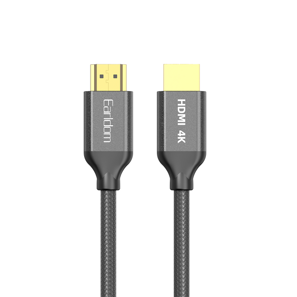 Earldom HDMI Cable – 1.4V, Braided, 3D & Ethernet, 2/3/5/10M Lengths, Aluminum Alloy Connectors