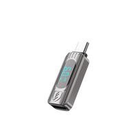Earldom Lightning to USB-C Adapter – 60W PD with Digital Voltage Display, Zinc Alloy, for Charging & Data Transfer