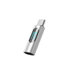 Earldom Lightning to USB-C Adapter – 60W PD with Digital Voltage Display, Aluminum Alloy, for Charging & Data Transfer