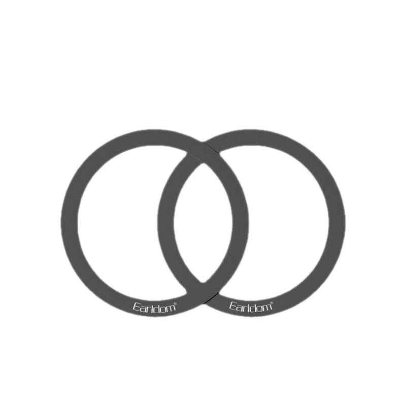 Two Earldom ET-EH206 magnetic metal rings, overlapping