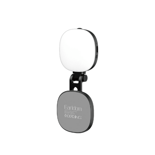 Earldom MagSafe Magnetic Selfie Light – Built-in Makeup Mirror, 3 Color Temperatures, 600mAh Battery for iPhone & Android