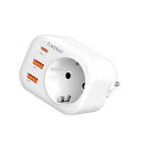 Earldom Power Strip with 2 USB-A and 1 USB-C Ports (EU Plug)