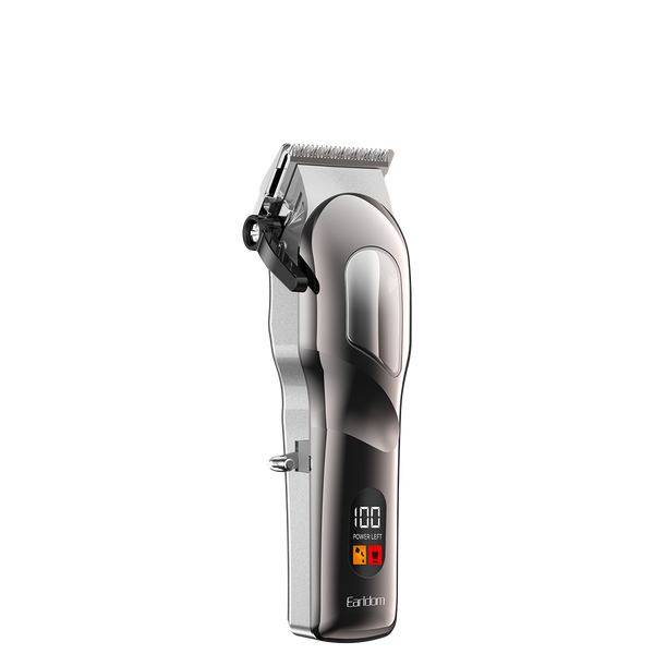 Earldom Professional Hair Clipper – 2000mAh Battery, 180-Minute Runtime, Dual Charging (USB-C + Charging Dock), Stainless Steel Blades