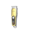 Earldom Professional Hair Clipper – Stainless Steel Body, 600mAh Battery, 120-Minute Runtime, 4 Comb Guides – Gold