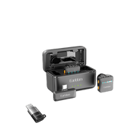 Earldom Professional Wireless Microphone System – 2 Mics + Charging Case, 30H Total Battery, 25M Range for Filmmaking & Vlogging