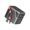 Earldom Universal Travel Adapter  – 25W PD Fast Chargingwith 1 USB and 3 USB-C Ports