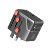 Earldom Universal Travel Adapter  – 65W PD Fast Charging with 1 USB and 3 USB-C Ports