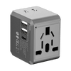 Earldom Universal Travel Adapter with 2 USB and 1 USB-C Ports (EU/US/UK)