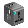 Earldom Universal Travel Adapter with 2 USB Ports (EU/US/UK) – Black