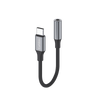 Earldom USB-C to 3.5mm Braided Audio Adapter – Aluminum Alloy + Braided, Built-in DAC Chip, for Android, iPhone 15/16