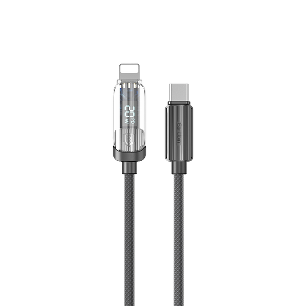 Earldom USB to USB-C Braided Charging Cable – 1M, 48-Strand Braided, 2.4A Fast Charging & Data Sync – Black