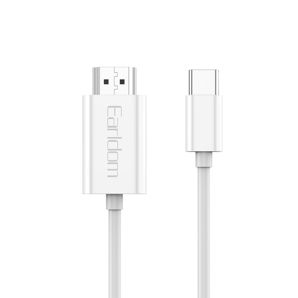 Earldom USB-C to HDMI Cable – 4K@60Hz, 2M, ABS+TPE, for MacBook, iPhone 15, iPad, and USB-C Devices
