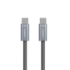 Earldom USB to USB-C/Lighting Charging Cable – 2M, 3A Fast Charging, Braided Nylon, Data Sync – Black