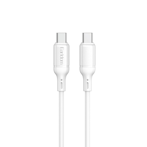 Earldom USB-C to USB-C/Lighting 100W PD Cable – 1M, Premium Silicone, Pure Copper, Data Sync for Laptops & Devices