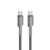 Earldom USB-C to USB-C/Lighting 60W PD Cable – 1M, Aluminum Alloy, Braided, Data Sync