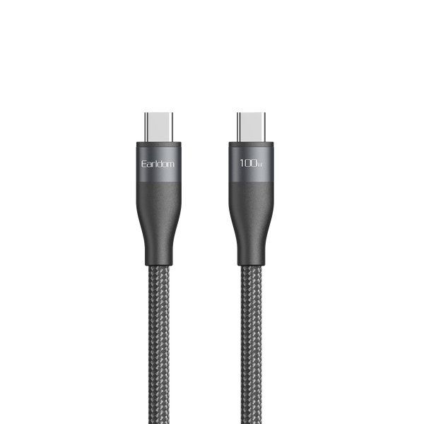 Earldom USB-C to USB-C Charging Cable – 1M, 10A High-Current, 48-Strand Braided, Data Sync