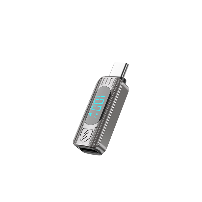Earldom USB-C to USB-C Adapter – 100W PD with Digital Voltage Display, Zinc Alloy, for Charging & Data Transfer