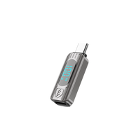 Earldom USB-C to USB-C Adapter – 100W PD with Digital Voltage Display, Zinc Alloy, for Charging & Data Transfer