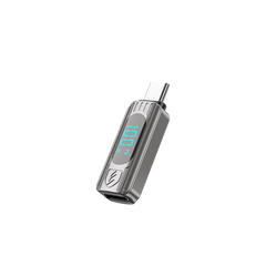 Earldom USB-C to USB-C Adapter – 100W PD with Digital Voltage Display, Zinc Alloy, for Charging & Data Transfer
