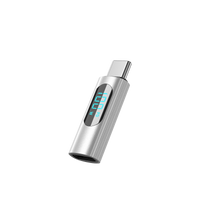 Earldom USB-C to USB-C Adapter – 100W PD with Digital Voltage Display, Aluminum Alloy, for Charging & Data Transfer