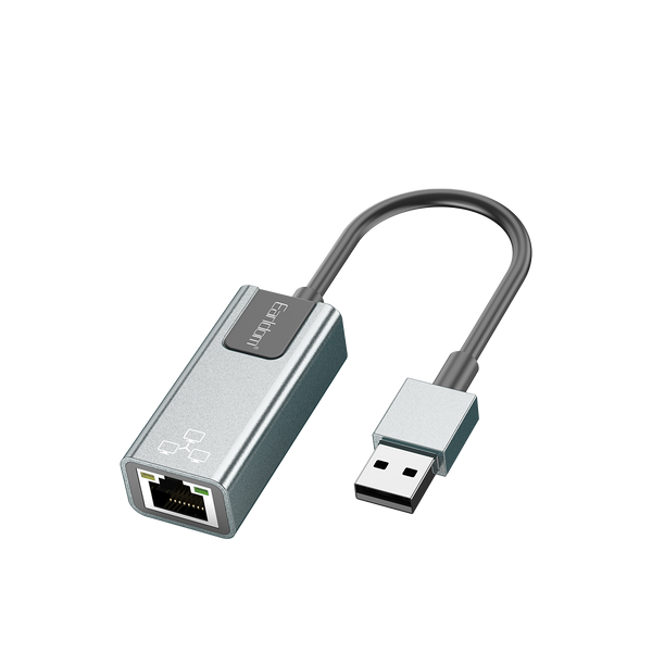 Earldom USB to 100Mbps Ethernet Adapter – Plug & Play, Aluminum Alloy, for Windows, macOS, Linux, Android