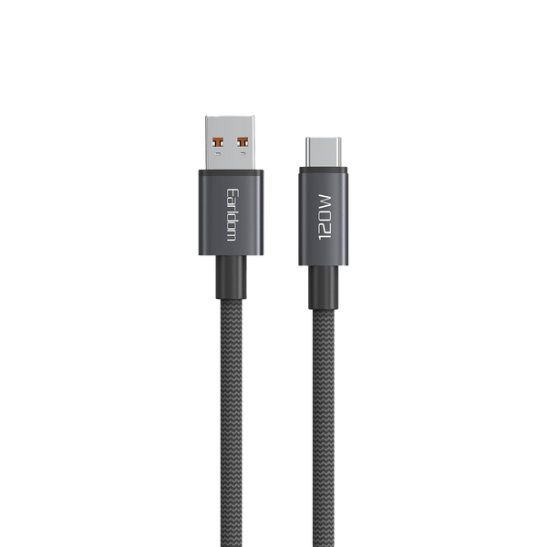Earldom USB to USB-C 120W Charging Cable – 1M, 48-Strand Braided, 20KG Pull Strength, Data SyncEC-211C