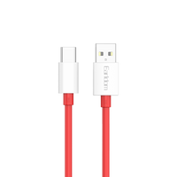 Earldom USB to USB-C Charging Cable – 1.5M, 10A High-Current, Red TPE Jacket, Data Sync for Fast Charging