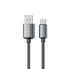Earldom USB to USB-C/Lighting Charging Cable – 2M, 3A Fast Charging, Braided Nylon, Data Sync – Black