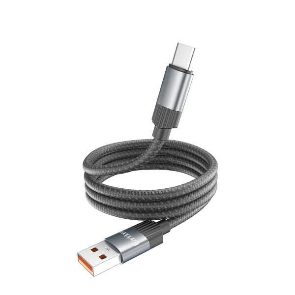 Earldom Magnetic USB to USB-C/Lighting Charging Cable – 1M, Zinc Alloy, 2.4A Fast Charging, Detachable Magnetic Tip