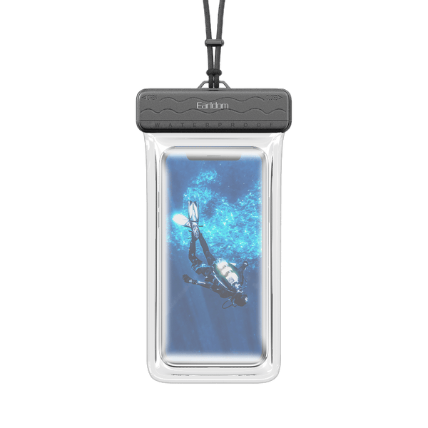Earldom Waterproof Phone Pouch – ABS + TPU, Fits 4.7-6.7" Phones, Touchscreen Compatible for Swimming & Beach