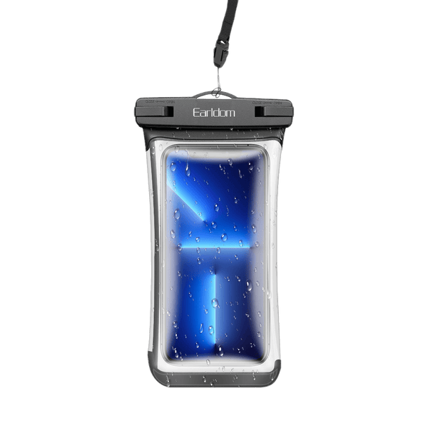 Earldom Waterproof Phone Pouch – ABS + TPU, Fits 4.7-6.7" Phones, Touchscreen Compatible, Lanyard Included