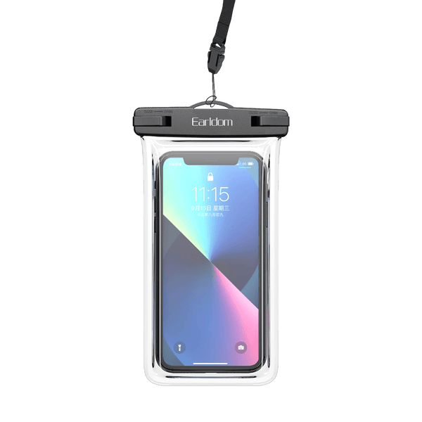 Earldom Waterproof Phone Pouch – ABS + TPU, Fits 4.7-6.7" Phones, Touchscreen Compatible, Secure Lanyard