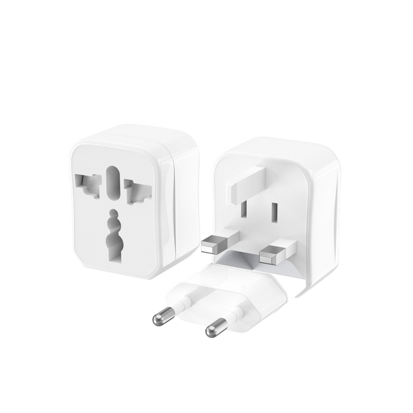 Earldom Universal Travel Adapter – Worldwide Plug Converter (EU/US/UK/AU)